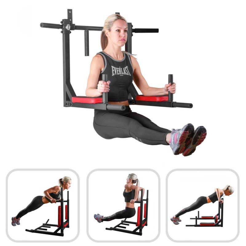 Viking Fitness P-07 pull-up bar and dip stand accessory with sturdy metal construction for home gym workouts.