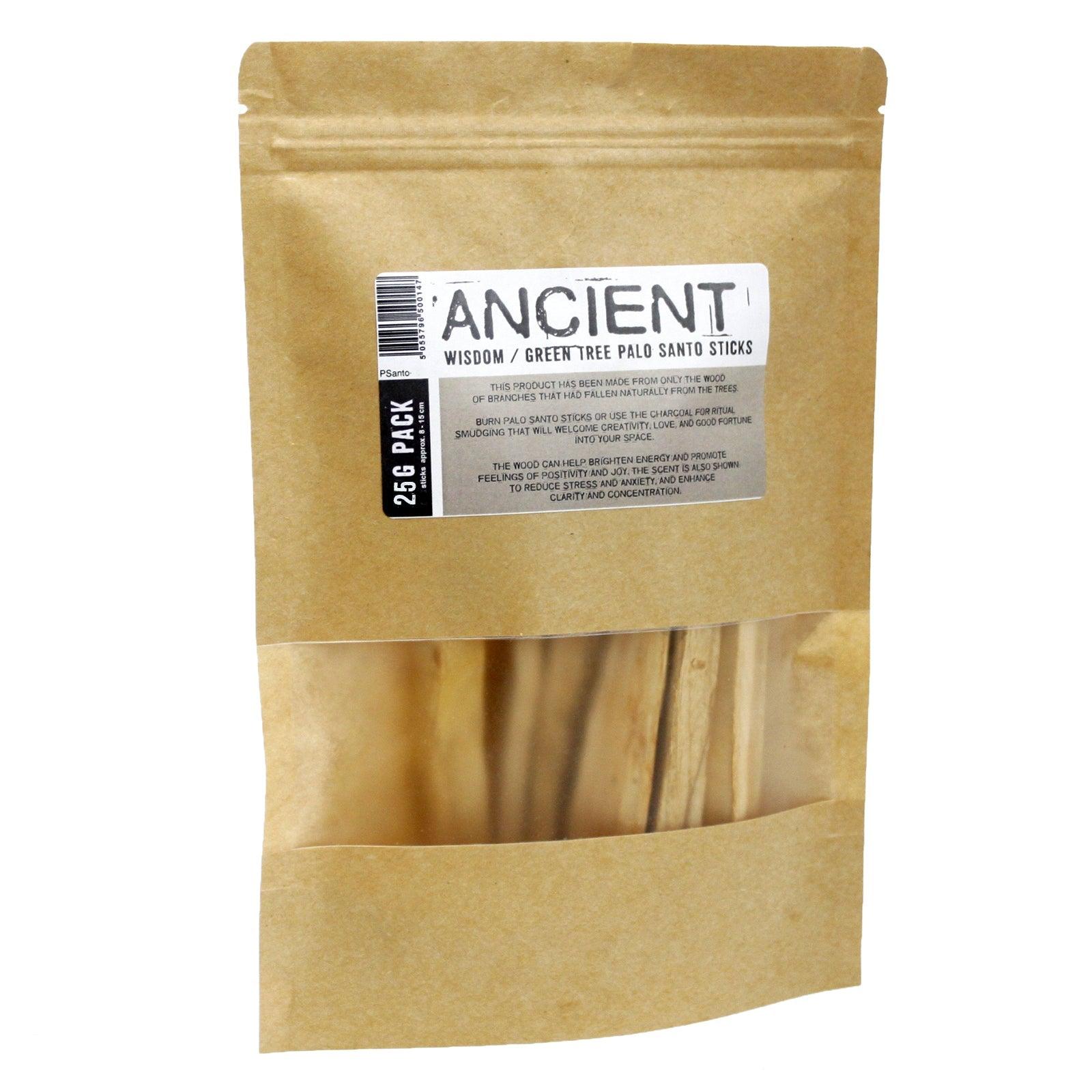 Green Palo Santo sticks from AW Gifts, natural incense accessory with a fresh green appearance and woody aroma.
