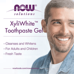 MKSTAVRINOS XyliWhite Toothpaste Gel Platinum Mint in a 6.4 oz tube, showing the mint-flavored toothpaste gel for oral freshness.