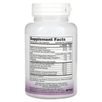 Old Products NOW Foods Vegan Hair, Skin & Nails supplement capsules in a clear bottle with a white label and green accents.