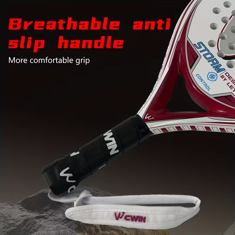TEMU premium carbon fiber padel racket set featuring lightweight design and high-performance grip for optimal gameplay.