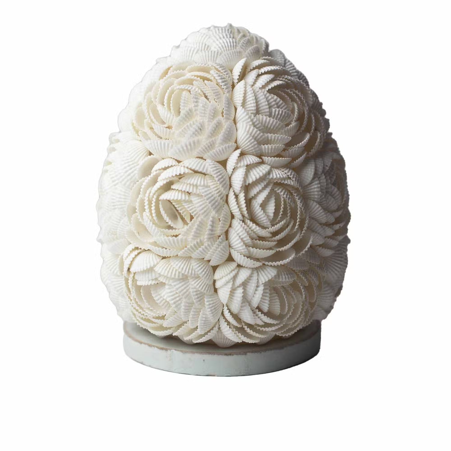 Boho Sea Shell Lamp – Rose Oval, 15cm