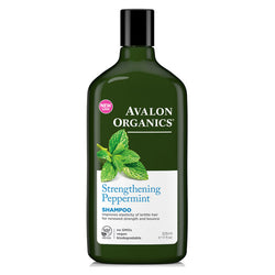 Shampoo, Strengthening, Peppermint, 11 fl oz (325 ml) - Avalon Organics