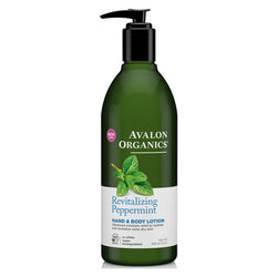 Hand & Body Lotion, Revitalizing Peppermint, 340g - Avalon Organics