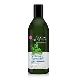 Bath & Shower Gel, Revitalizing Peppermint, 12 fl oz (355 ml) - Avalon Organics
