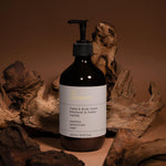 SELFNAMED Longevity Hand & Body Wash with Patchouli and Amber Vanilla in a 490 ml bottle, featuring a brown packaging design.
