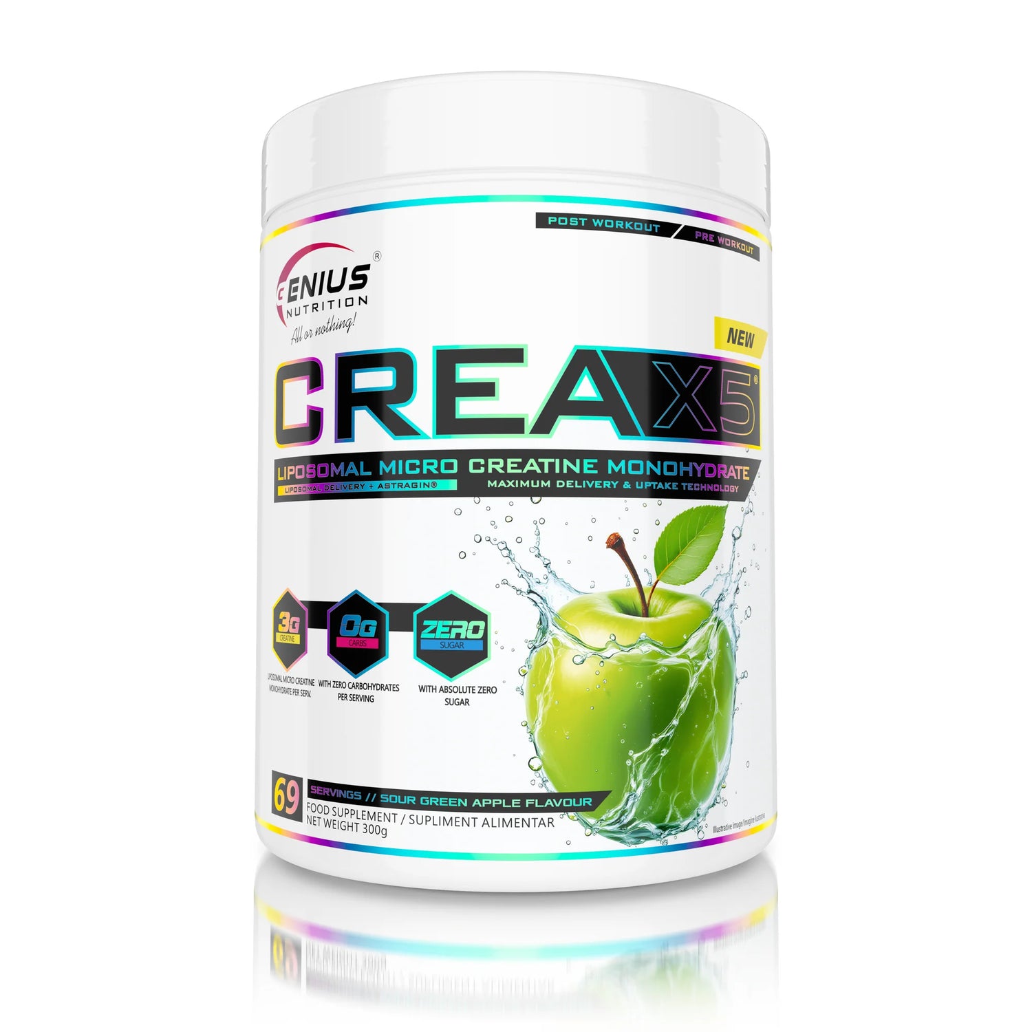 CREA-X5 300 г/69 порций липосомальный, Genius Nutrition