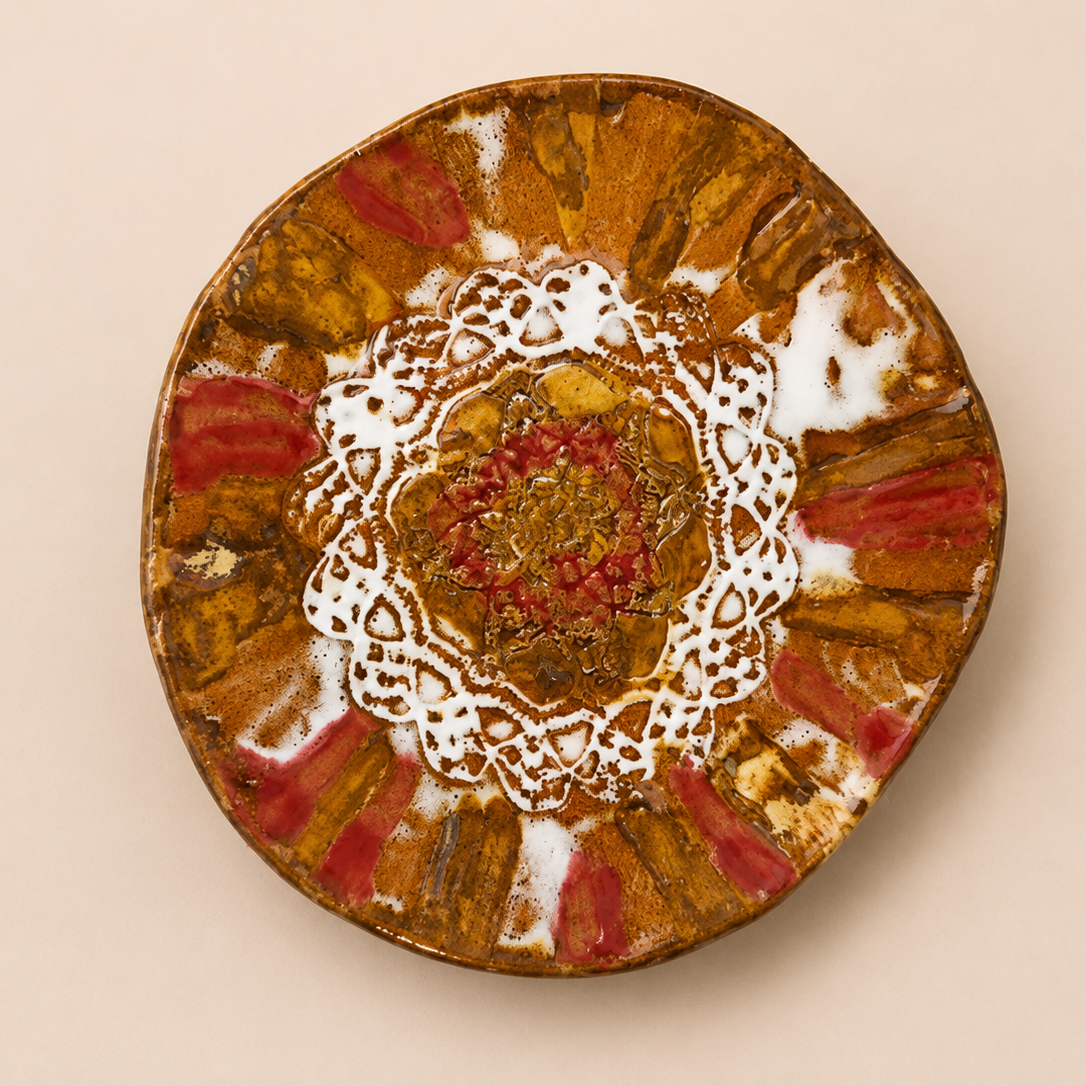 Handmade Artisan Plate – Large (Approx. 20 cm)