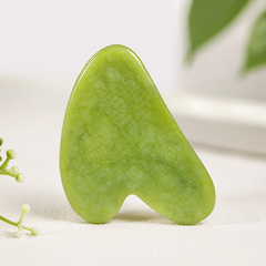Emerald Xiuyan Gua Sha Stone – Handcrafted Natural Facial & Body Massage Tool