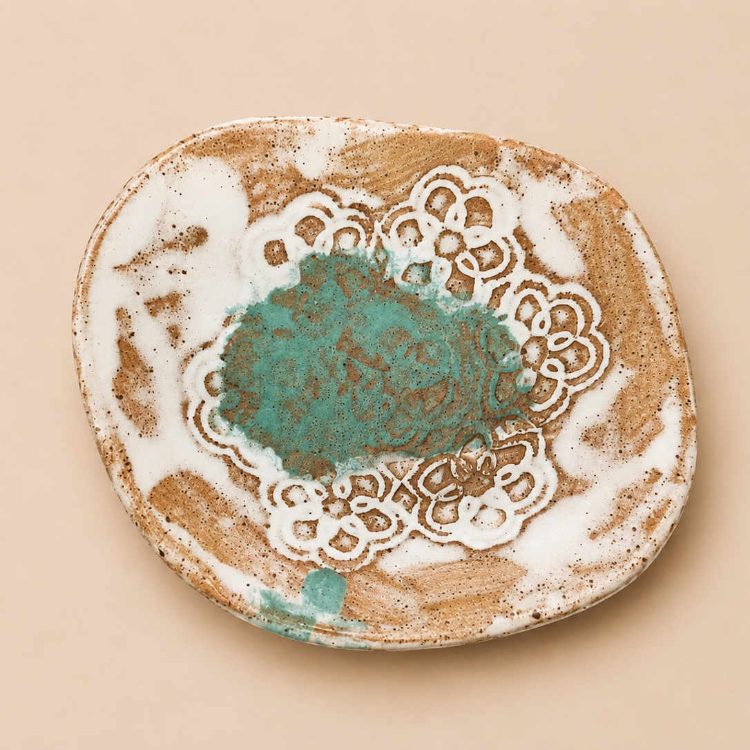 Handmade Artisan Plate – Small (Approx. 12 cm)