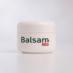 Balsam+ RED Intensive Herbal Relief Cream by EPTAGON in a 50ml jar, showing the herbal cream with red accents.