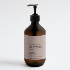 Longevity, Hand & Body Wash, Patchouli & Amber Vanilla, 490 ml / 16.57 fl oz