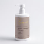 SELFNAMED Keratin Volume Boost Shampoo bottle, 390 ml, with label visible, showcasing sleek design and product details.