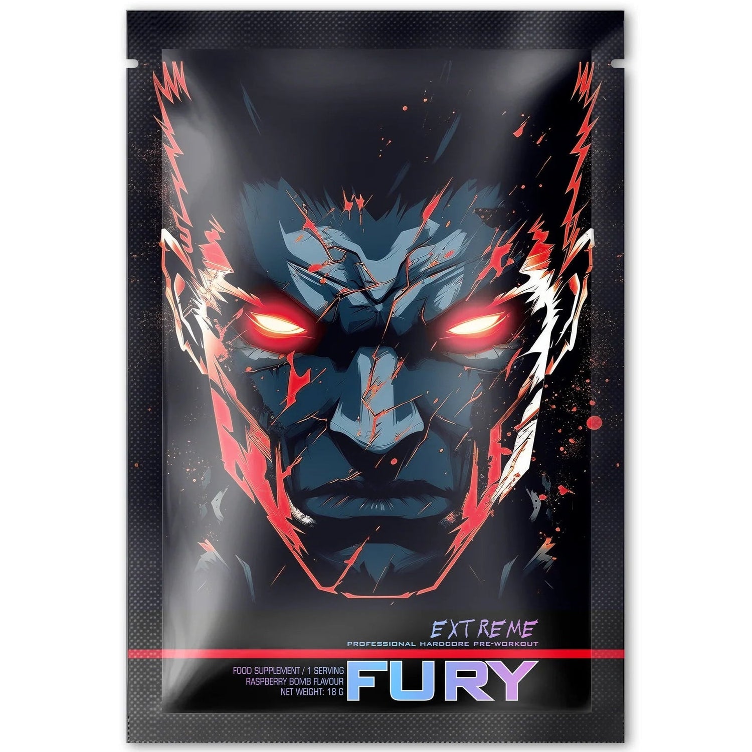 Genius Nutrition Fury Extreme Pre-Workout 18g Sachet | 300mg Caffeine | 1 Serving