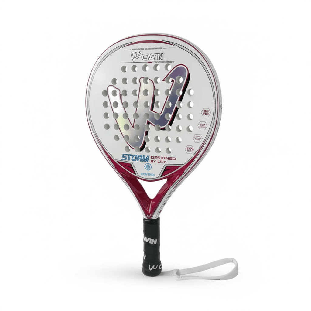 Premium carbon fiber padel racket set by TEMU, featuring lightweight design and sleek Gemini style for optimal performance.