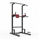 VIKING FITNESS TF-01 Pull-Up and Dip Station with sturdy metal frame and multiple grip options for home workout exercises.
