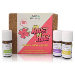 Gisa Wellness – Must Have – Organic Essential Oils Kit – Lavender – Lemon – Tea Tree - GREEN LIFE CYPRUS