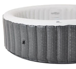 VIKING FITNESS MSpa Ottoman Comfort Series round hot tub with bubble jets, seating for 4+2 persons, outdoor spa relaxation.