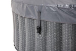 VIKING FITNESS MSpa Ottoman Comfort Series round hot tub with bubble jets, seats for 4+2 persons, outdoor spa relaxation.