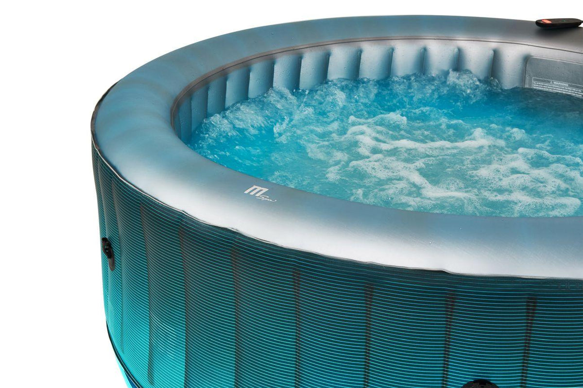 VIKING FITNESS MSpa Starry Comfort Series LED Bubble Spa hot tub with seating for 4+2 people, featuring LED lighting and bubble jets.