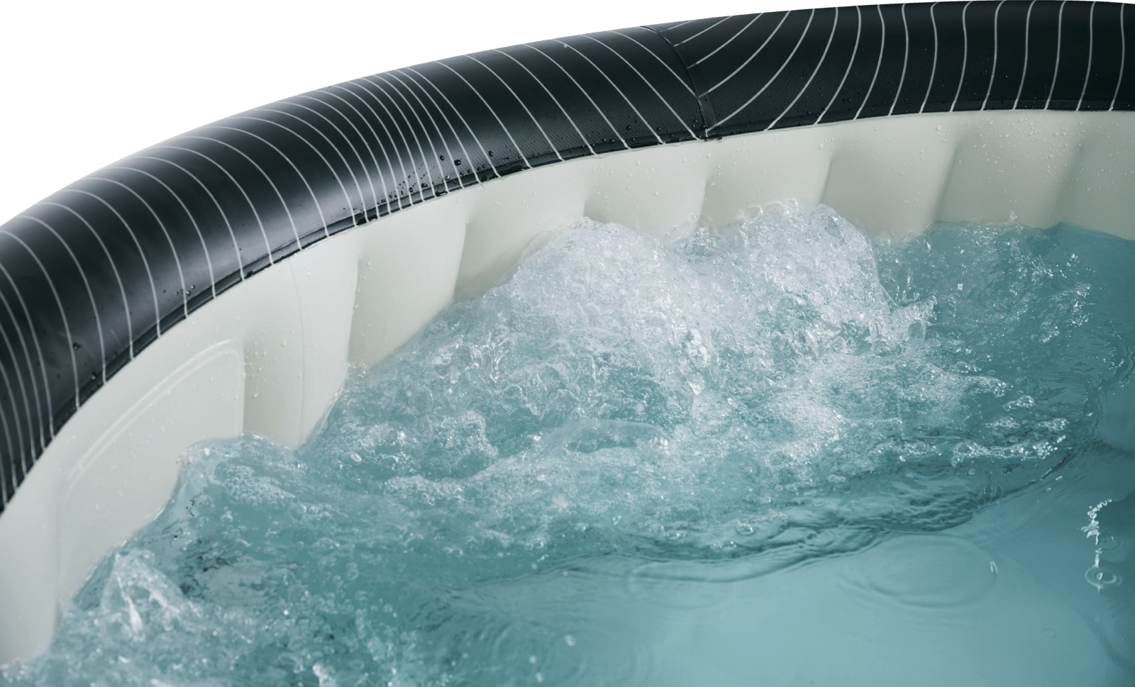Viking Fitness MSpa Meteor Comfort Series LED bubble spa hot tub with seating for 4+2 persons, featuring LED lighting and relaxing jets.