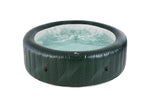 VIKING FITNESS MSpa Meteor Comfort Series LED Bubble Spa hot tub with seating for 4+2 persons, featuring LED lighting and bubbling jets.