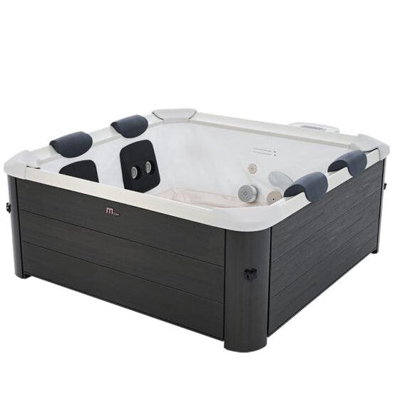 VIKING FITNESS MSpa Oslo Plus outdoor hot tub with modular design, featuring seating and jets for relaxing spa experience.