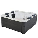 VIKING FITNESS MSpa Oslo Plus outdoor hot tub with modular design, featuring seating and jets for relaxing spa experience.