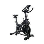 Viking Fitness S-600 Spin Bike front view showing exercise bike with adjustable handlebars and digital display screen.