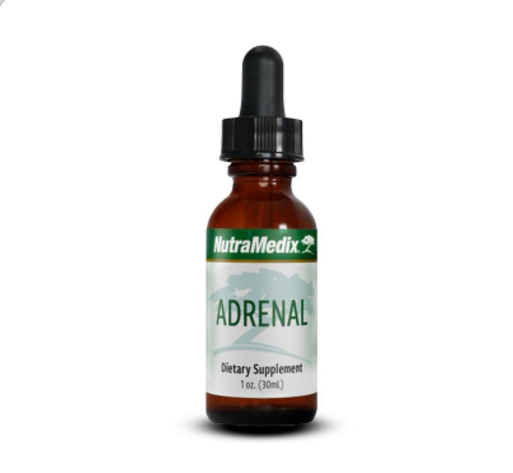 Nutramedix Adrenal Support supplement bottle from Sentosa, featuring label with product details and branding.
