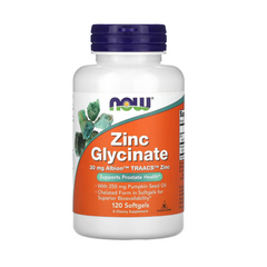 NOW Foods, Zinc Glycinate, 120 Softgels