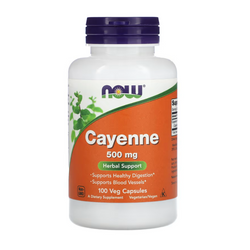 NOW Foods, Cayenne 500mg 100 Vcaps
