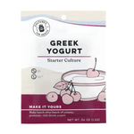 Greek yogurt starter cultures by Cultures for Health, two small packets for making homemade yogurt, IHERB brand.