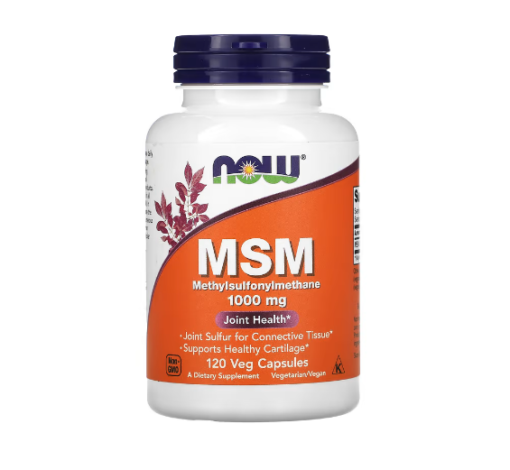 NOW Foods, MSM, Methylsulfonylmethane, 1,000 mg, 120 Veg Capsules