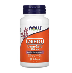 NOW Foods, 7-Keto, LeanGels, 100 mg, 60 Softgels - GREEN LIFE CYPRUS