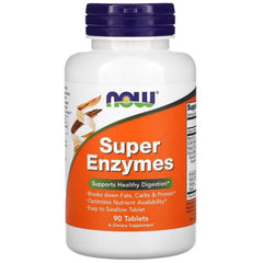 NOW Foods, Super Enzymes, 90 Tablets - GREEN LIFE CYPRUS