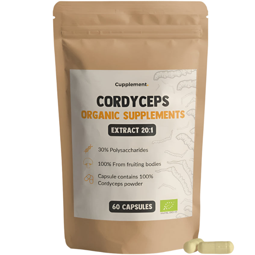 Cupplement, Cordyceps Extract Capsules Organic, 60 capsules - GREEN LIFE CYPRUS