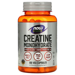 NOW Foods, Sports, Creatine Monohydrate, 4,500 mg, 120 Veg Capsules (750 mg per Capsule) - GREEN LIFE CYPRUS