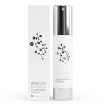 Zinzino Skin Serum in a 50 ml bottle, featuring a sleek design for skincare use, with a dropper applicator visible.