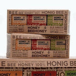 LV Natural Foods luxury honey gift set with three 50g jars, showcasing natural, high-quality superfood honey arranged in a gift box.