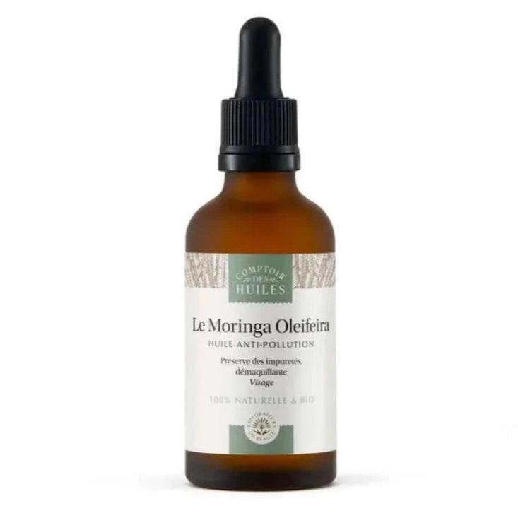 Organic Moringa Oleifera Oil cleanser by Comptoir des Huiles in a 50ml bottle, ideal for natural skincare routines.