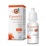 VITAREA CalenduVis eye drops in a 15ml bottle, designed to soothe and lubricate dry or irritated eyes.