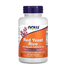 NOW Foods, Red Yeast Rice, 600 mg, 60 Veg Capsules