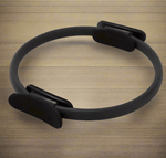 TEMU FlexFit Pilates Ring with dual handles, a compact fitness equipment for strength training and resistance exercises.