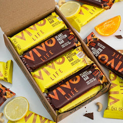 Plant Protein Bars: Cacao and Orange - Vivo Life