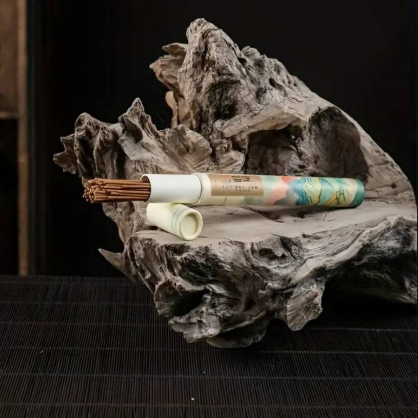 Box of 400 fragrance incense sticks in a gift set, featuring colorful packaging and traditional designs for aromatic home scenting.