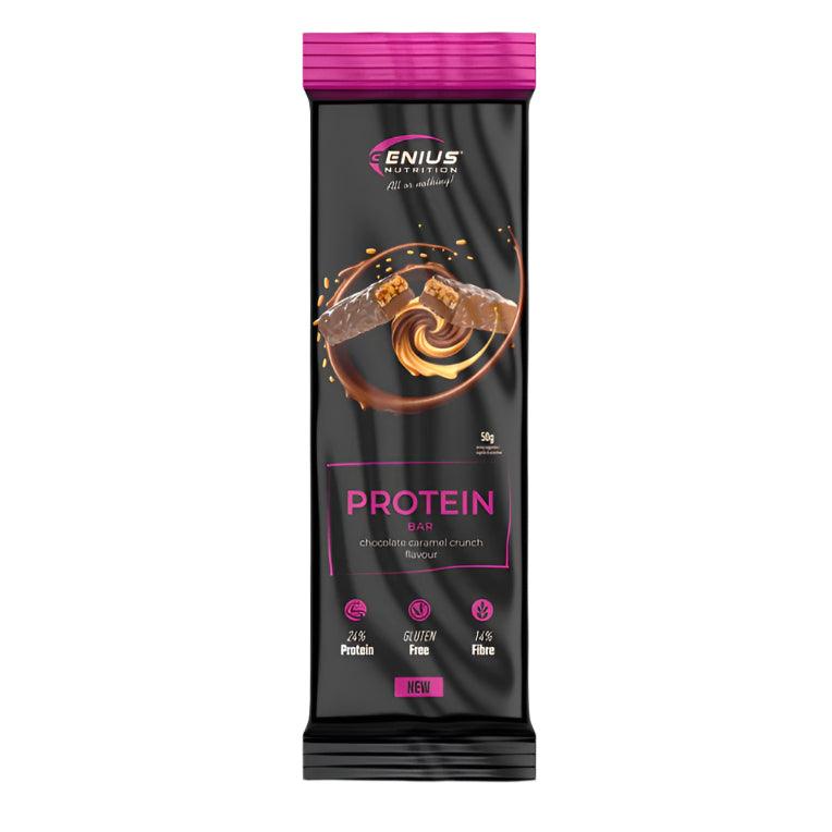 Genius Nutrition Multilayer Protein Bar 50g, superfood snack with layered appearance and nutritious ingredients.