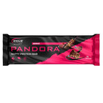 Genius Nutrition PANDORA Nutty Protein Bar with Berries, 40g energy snack showing the bar with berry pieces and nut toppings.