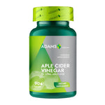 Adams Supplements apple cider vinegar capsules in a bottle, supplement with 90 softgels for health support.