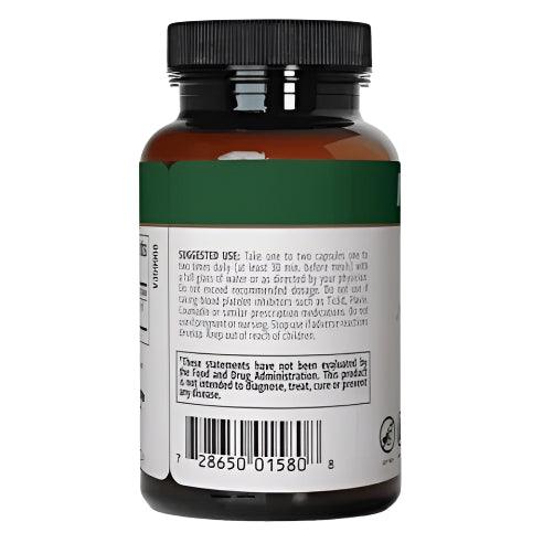 Bottle of Sentosa Nutramedix Bromelain supplement with 60 capsules, showing the label and capsule details.
